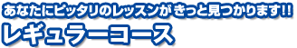 レギュラーコース: あなたにピッタリのレッスンがきっと見つかります！！